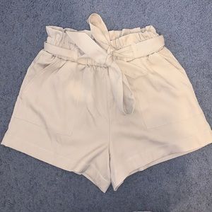 Cream shorts